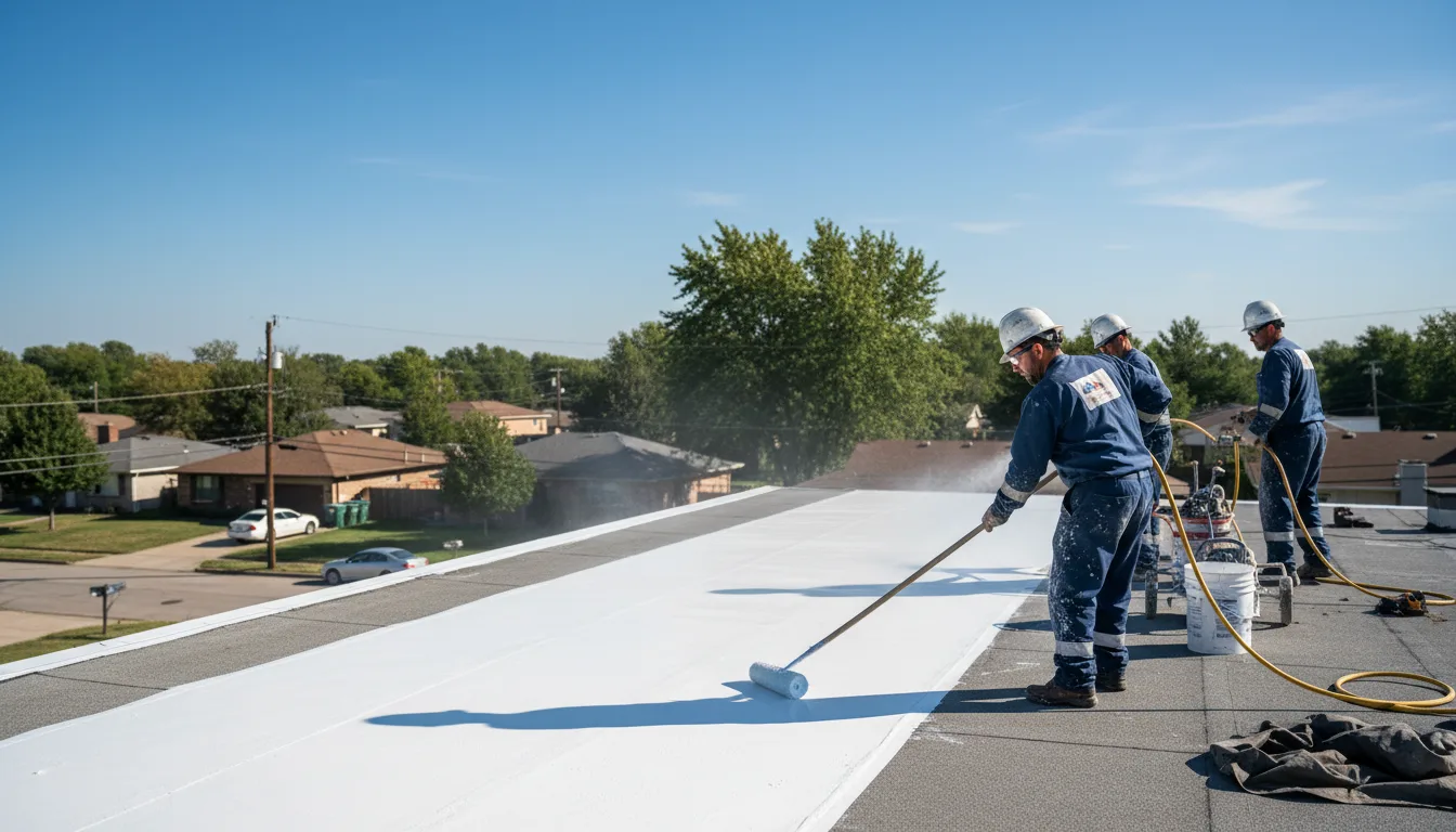 Commercial roof coating in Dorchester, WI near me